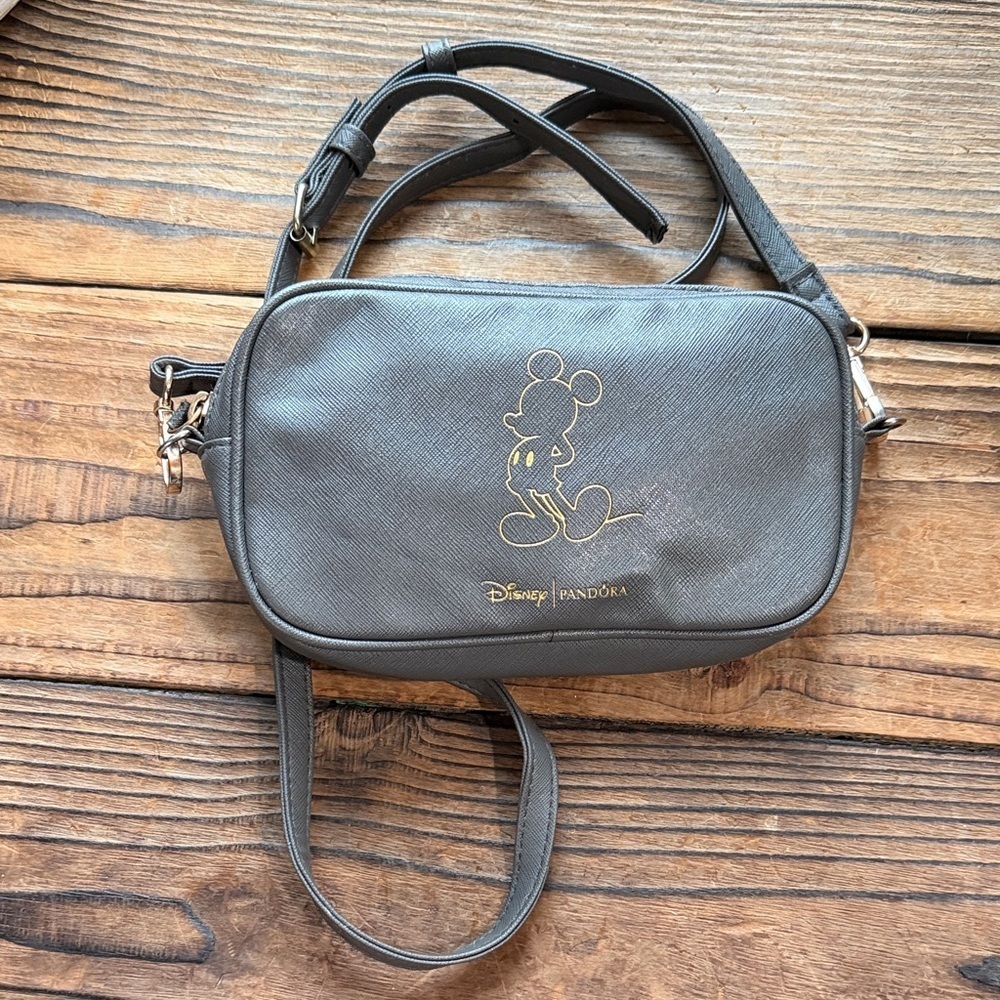 Limited Edition Disney x Pandora Small Gray Crossbody Bag